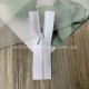 Белая не разъемная микро молния для кукольной одежды, 8 см