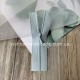 Серая не разъемная микро молния для кукольной одежды, 8 см
