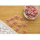 Розовые металлические пуговицы МЕДВЕЖОНОК для кукольной одежды, 6*4 мм,10 шт