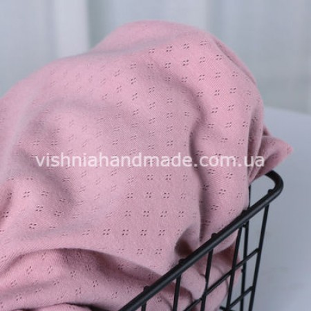 Отрез темно розового ажурного трикотажа, 25*45 см